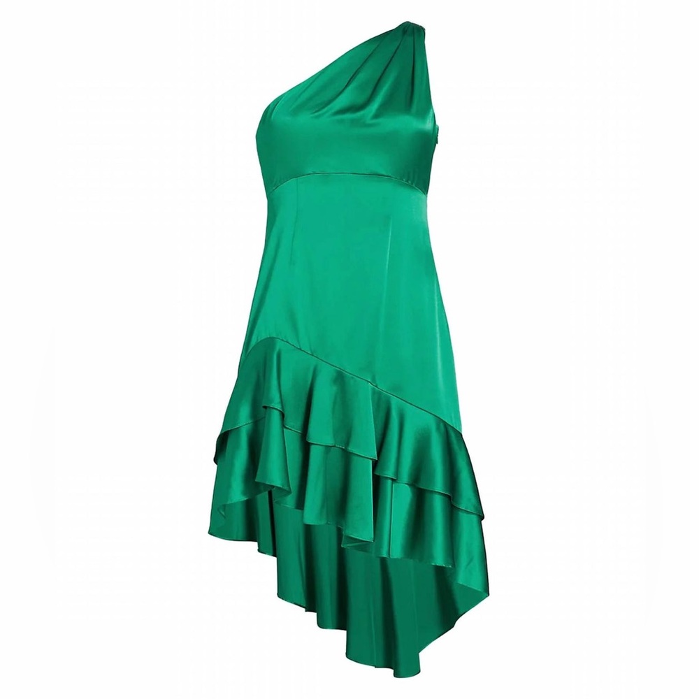 Cinq a Sept Colina One-Shoulder Dress In
Jade size 6 NWT